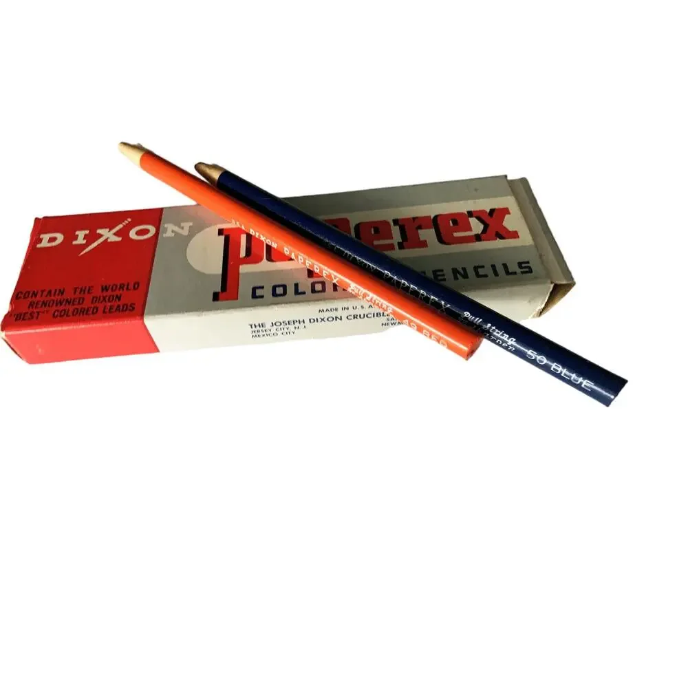Paperex Colored Pencils 8 Red Pencils and 4 Blue String Sharpen